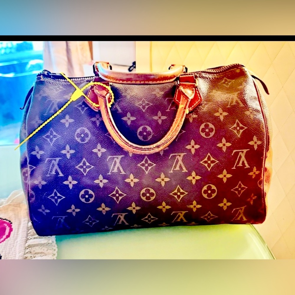 Authentic Louis Vuitton Monogram Speedy 30 Hand Boston Bag  Preowned